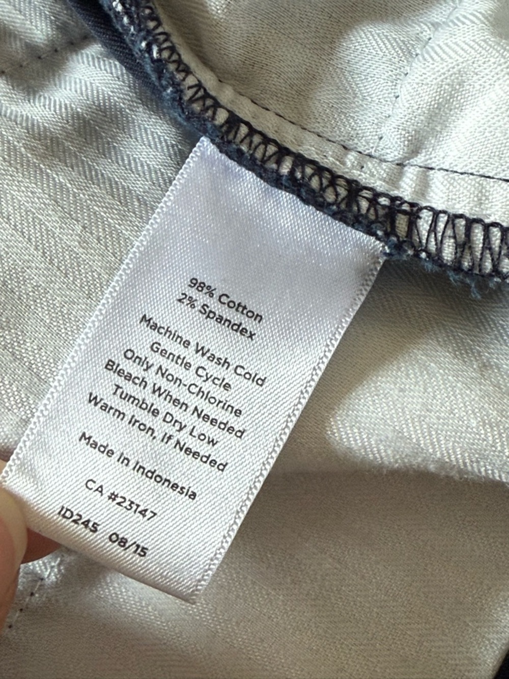 Talbots Navy Blue The Perfect Crop Pants High Rise Straight Leg Ankle Size 16 - Picture 8 of 11